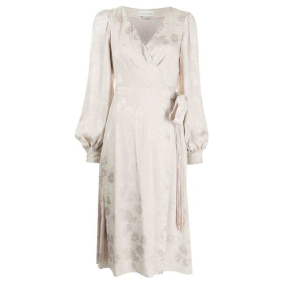 Sachin & Babi Rhea Jacquard Pearl Wrap Dress